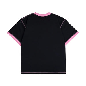 Rave Skateboards - DEKCIW Ringer Tee (Black/Pink)