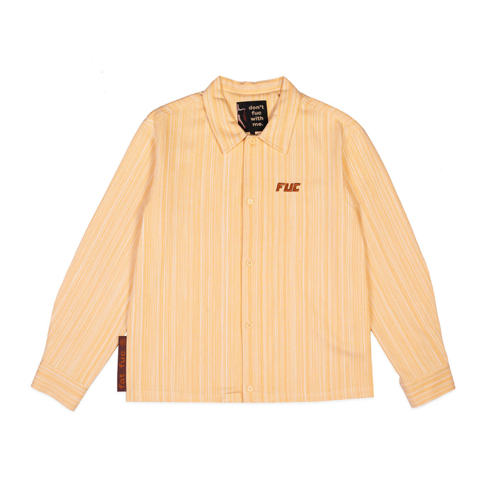 fuc - FUC Longsleeve Blouse (Yellow) | stebra skateshop camisa botones 