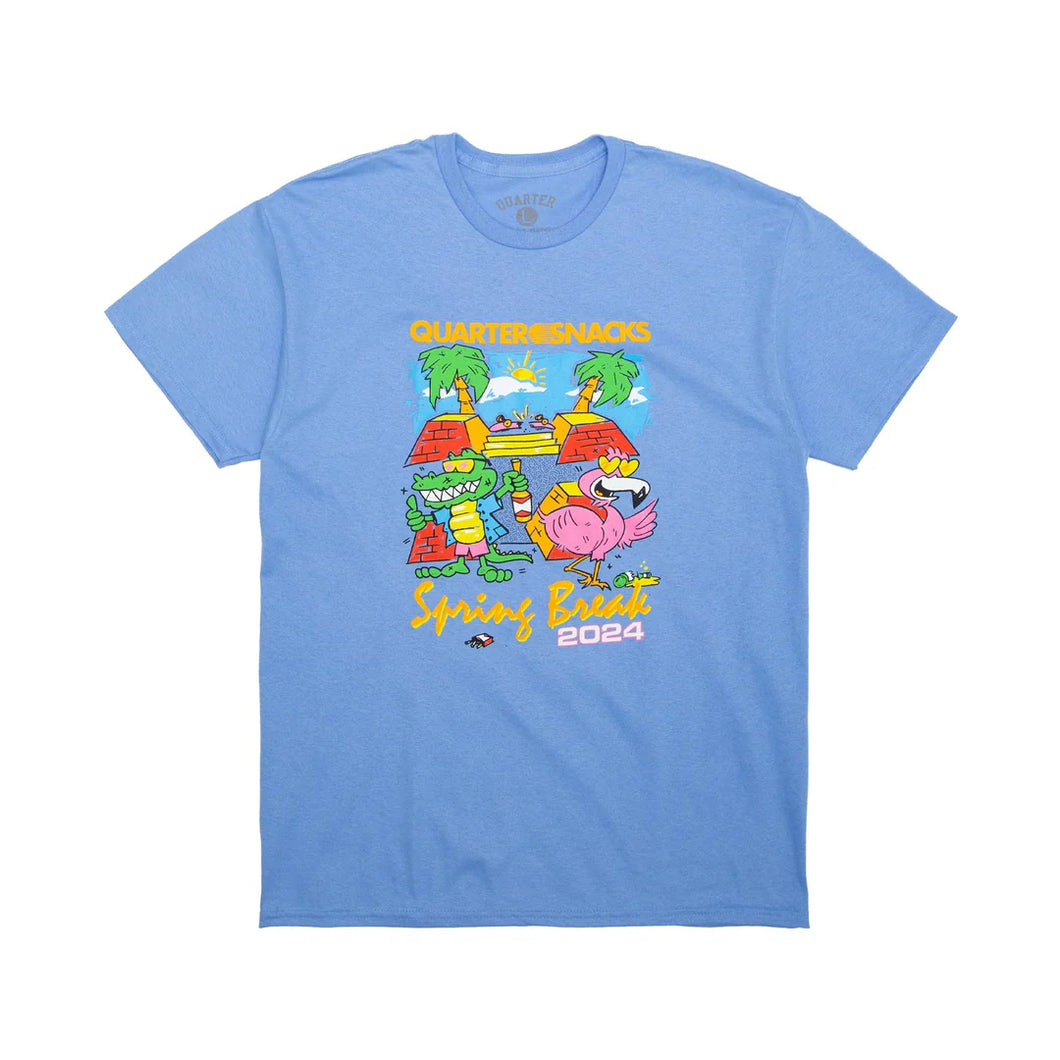 Quartersnacks - Spring Break Tee (Carolina Blue) | stebra skateshop Camiseta